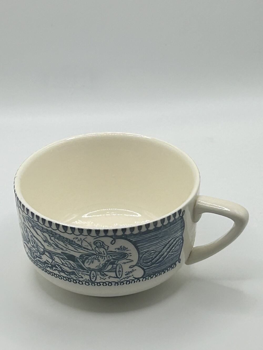 Currier & Ives Collectible Flat Cups
